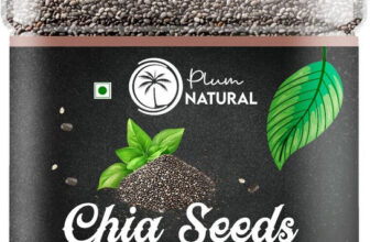 Plum Natural Edible Chia Seeds For Weight Loss Rich In Omega 3, Fiber, Calcium, Protein, Zinc Chia Seeds, Black Chia Seeds(500 G)
