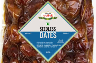 Nature Aahar organic Seedless Dates Pin Khajur Arabian Dates, Dry Fruit Dates(1 x 500 g)