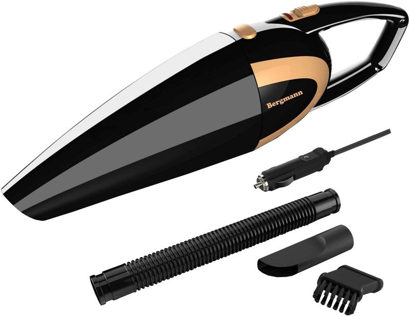 Bergmann Stunner BAV-150B Car Vacuum Cleaner(Black, Gold)