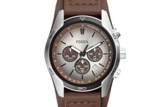 Fossil Cuff Chronograph White Dial Men’s Watch-CH2565