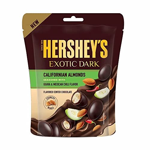 HERSHEY’S Exotic Dark Chocolate – Californian Almond Seasoned With Guava-Mexican Chili Flavor 30 Gram (Pack Of 8)