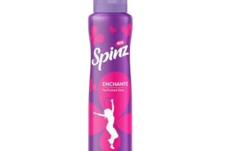 Spinz Enchante Perfumed Deo for Women, with International Fragrances for Long Lasting Freshness and 24 Hours Protection from Odour causing Bacteria, 200ml