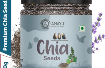 AMAYU Raw Organic for Weight Loss & Eating| Omega 3, Zinc&Fiber, Rich in Calcium Combo Chia Seeds(200 g)