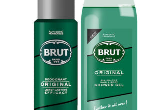 BRUT Original Deodorant for Men 200ml  +  Original All – In- one Hair & Body Shower Gel for Men 500ml(2 Items in the set)