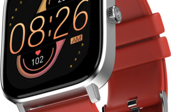 Noise Colorfit Icon 2 1.8” Display with Bluetooth Calling, AI Voice Assistant Smartwatch(Red Strap, Regular)