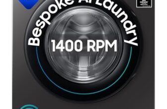 Samsung 9 kg, 5 star, AI EcoBubble, Super Speed, Wi-Fi, Hygiene Steam with Inbuilt Heater, Digital Inverter, Fully-Automatic Front Load Washing Machine (WW90DG5U24AXTL, Inox)