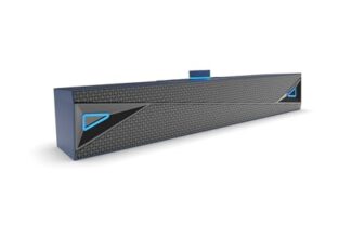 AmazonBasics X20R 20W Bluetooth Soundbar with 2000mAh Battery | 2X Bass | Up to 9hrs of Playback | Bluetooth 5.3, Aux in, USB, Micro TF Card Connectivity (Blue)