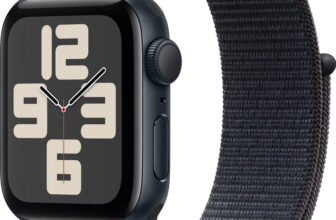 Apple Watch SE 2 GPS 40mm (2nd Gen) Midnight Aluminium with Ink Sport Loop(Ink Strap, Free Size)