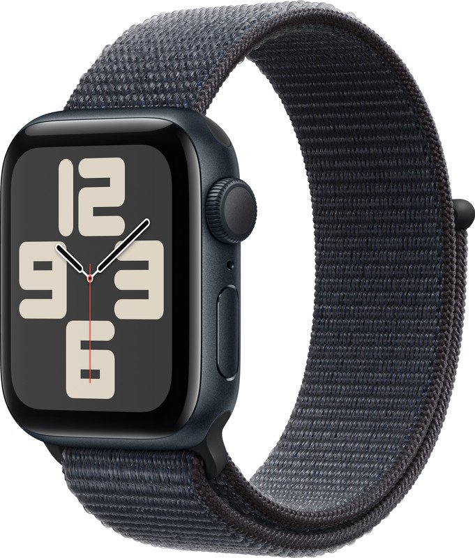 Apple Watch SE 2 GPS 40mm (2nd Gen) Midnight Aluminium with Ink Sport Loop(Ink Strap, Free Size)