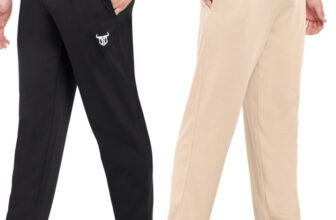 Go Devil Solid Men Black, Beige Track Pants