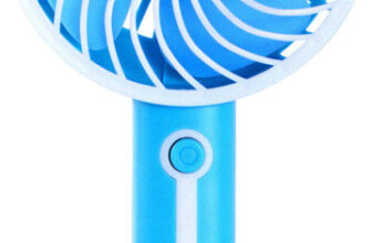 MZ K5 (RECHARGEABLE PORTABLE USB FAN) With Built-In Mobile Stand 1200mAh Battery USB Fan(Blue)
