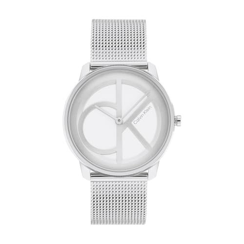 Calvin Klein Iconic MESH Analog Silver Dial Unisex’s Watch-25200032