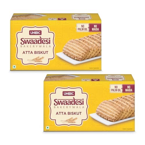 Unibic Swaadesi Atta Bakery Biscuits – No Maida, No Palm OilI Biskut Bakery Biscuits I 2 * 200g