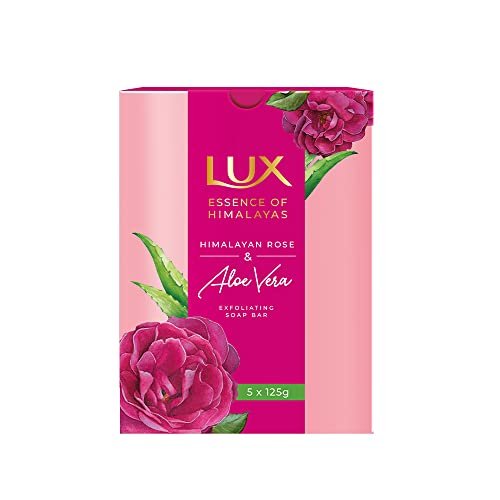 Lux Essence of Himalayas Rose & Aloe Vera Exfoliating soap 5 x 125 g