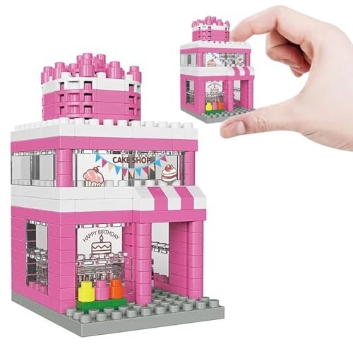 SUPER TOY 228 Pcs Mini Cake Bakery Building Block 3D Stack Brick Shop Educational Toy for Kids 5-15 Years, Boys & Girls Birthday Gifts
