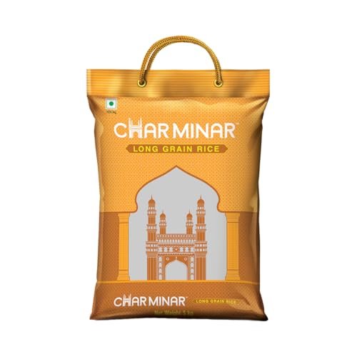 Charminar Long Grain Rice, 5 kg | Ideal for Daily Cooking