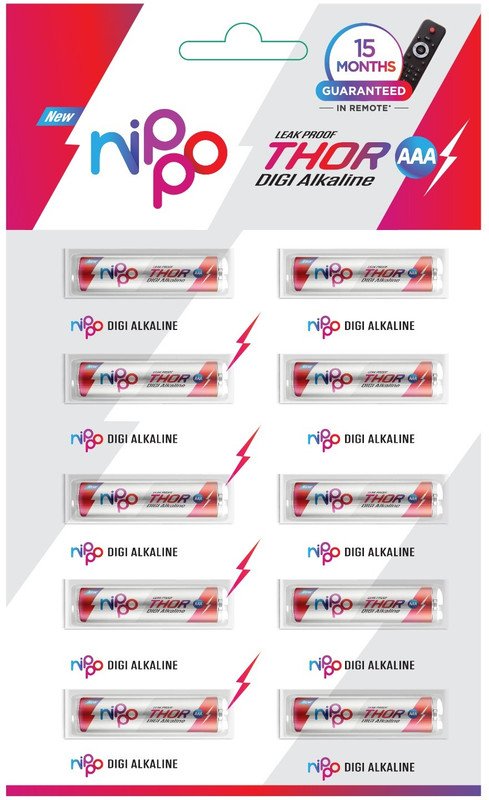 Nippo Thor AAA  Battery(Pack of 10)