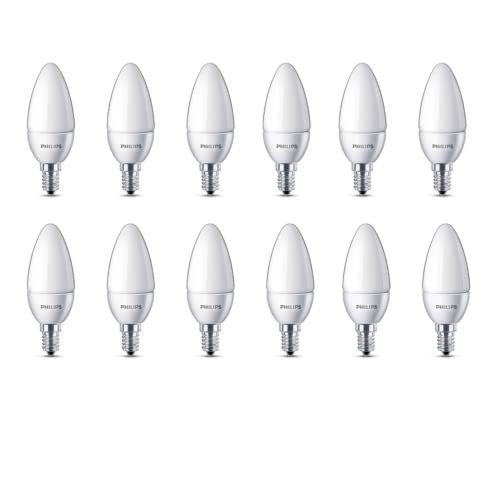 Philips Ace Saver Base E14 2.7-Watt LED Lamp (Pack of 12, White)