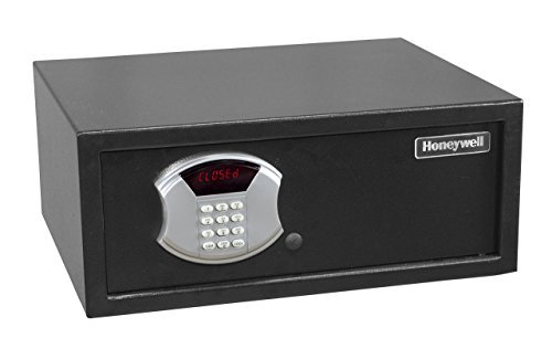 Honeywell Safes – 5105 Low Profile Steel Security Safe with Hotel-Style Electronic Digital Lock for Home & Offices (1.14-Cubic Feet, Black)