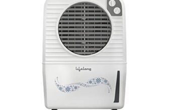 Lifelong 40 Litre Air Cooler for Home with Honeycomb Pads & Portable – Room Cooler with Ice Chamber for Cooling & Water Level Indicator – Powerful Air Throw (LLLAC36, 1 Year Manufacturer’s Warranty)