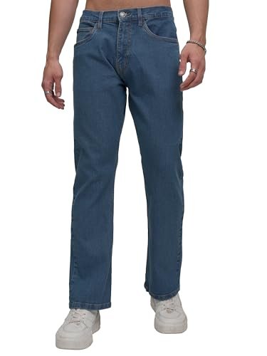 Highlander Men Mid Rise Straight Jeans (PHJN000066_Light Blue_XL)