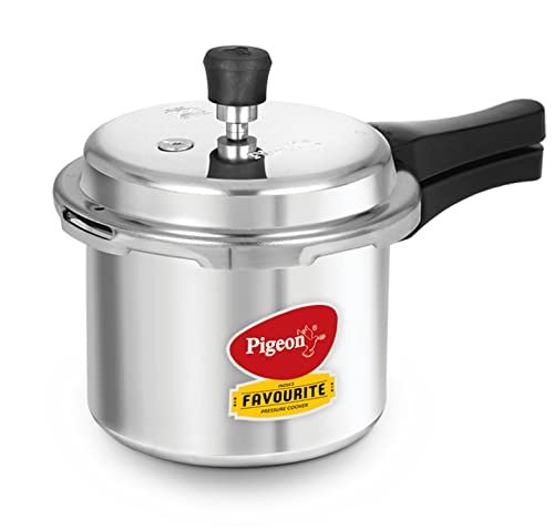 Pigeon by Stovekraft Favourite Outer Lid Non Induction Aluminium Pressure Cooker, 3 Litres
