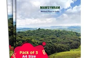 A4 Size Long Notebooks for Students | Single Line Ruled 140 Pages in Each | Soft Cover, 21 cm x 29.7 cm Approx | GSM 57 | Useful for School, College & Office | Set of 3 | Mawsynram