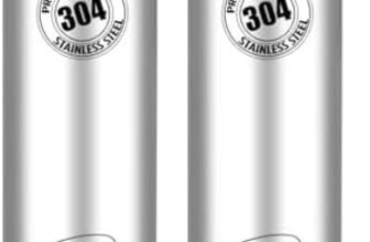 Pigeon by Stovekraft INOX Hydra Plus Stainless Steel Drinking Water Bottle 900 ml – Silver (Pack of 2)