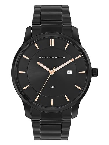 French Connection Spring-Summer 2023 Analog Black Dial Men’s Watch-FCN00057D