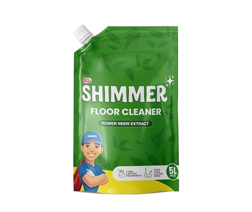 Shimmer Neem Floor & Surface Cleaner – 5L Mega Jar | Natural Disinfectant with Germ Protection | Long-Lasting Fragrance | Safe for Kids & Pets | All Surface Use | Home and Commercial Use