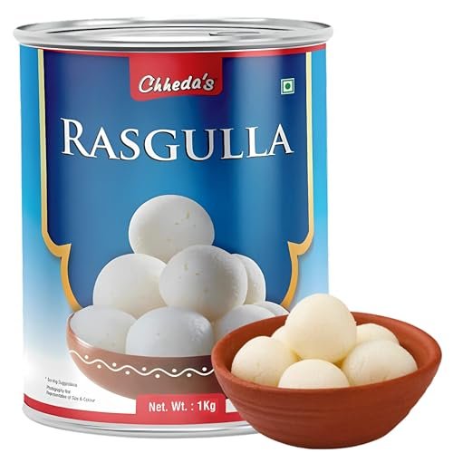 Chheda’s – Rasgulla – Indian Sweets – Tin Sweets – Festive Gift Pack – 1000 Gm Pack of 1