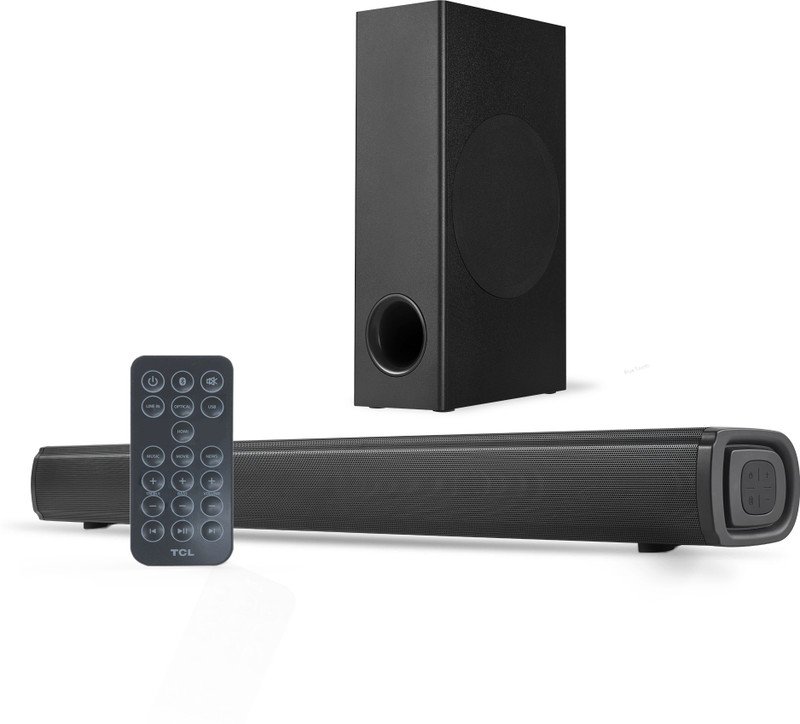 TCL S332w with wired subwoofer 200 W Bluetooth Soundbar(Black, 2.1 Channel)