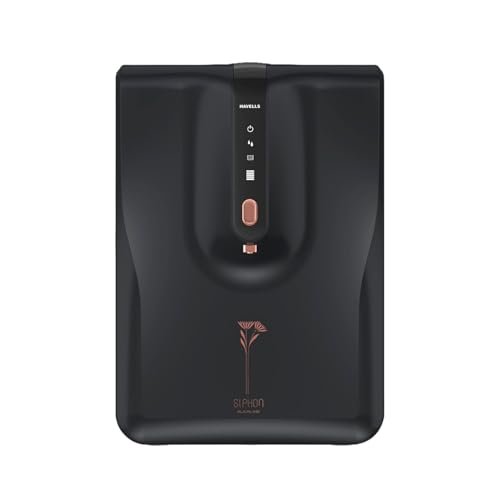 Havells Siphon Alkaline Water Purifier | RO+UV+Alkaline | Free Unlimited Service Visits for 5 Yrs | 9-Stages | 6.5L Tank | Free TDS Meter | Useful For Borewell, Tanker, Municipal Water Upto 2000 TDS