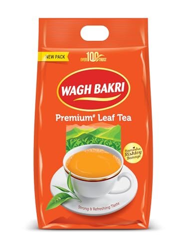 Wagh Bakri Premium Leaf Tea Pack, 1Kg, Assam