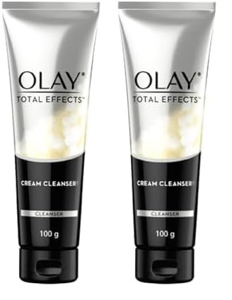 Olay Total Effects Foaming Cleanser | Face Wash | Fights 7 Signs of Ageing | With Niacinamide and Green Tea Extracts | Normal, Oily, Dry, Combination Skin | 100g (Pack of 2)