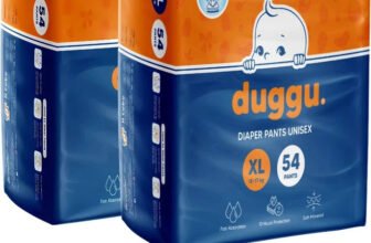 Duggu Soft Baby Diaper Pants | 12-17 kg | Up to 10 Hours Absorption | Pack of 2 – XL(108 Pieces)