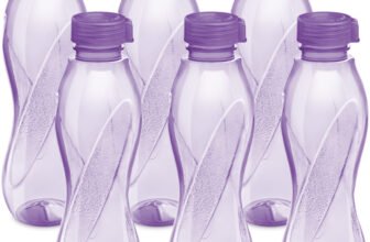 MILTON Oscar 1000 ml PET Bottle(Pack of 6, Purple)