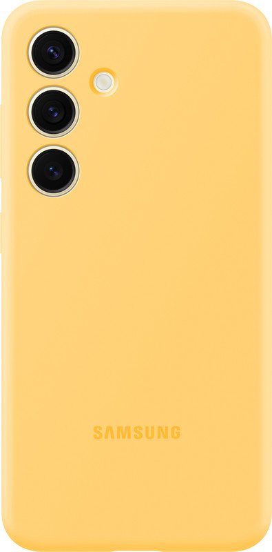 Samsung Back Cover for Samsung Galaxy S24(Yellow, Flexible, Silicon, Pack of: 1)