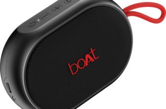 boAt Stone 110, 15 Hrs Playback, TWS Connectivity, Compact Design 3 W Bluetooth Speaker(Raging Black, Mono Channel)