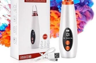 6 in 1 Multi-function Blackhead Remover Tools | Electric Derma suction Machine || USB Rechargeable Acne Pimple Pore Cleaner Vacuum tool | Acne Pimple Pore Cleaner Vacuum tool (6 IN 1)