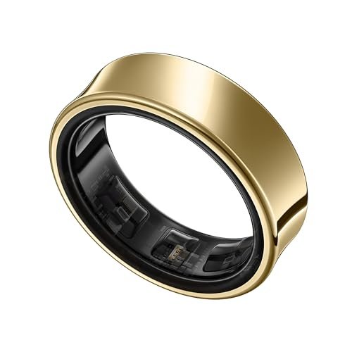 Samsung Galaxy Ring, with Smart AI, Size First W/Sizing Kit, No App Subscription, Fitness Monitor, Sleep Tracker, Up to 7-Day Battery, Size 13, Titanium Gold