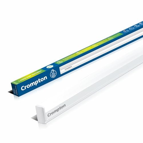 Crompton Laser Ray Smile 20W LED Batten |4 feet Slim Batten for Living Room & Bedroom | Energy Efficient Tubelight for Home | BIS Approved | Natural White (6500K) (Pack of 1)