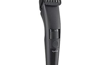 Lifelong Beard Trimmer for Men | Quick Charge (2 Hours) | Runtime: 60 Mins | 20 Length Settings | Cordless | USB Charging | 1 Year Warranty (LLPCM07) – Black