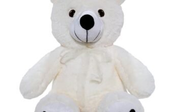 FLEEVO Soft Teddy Bear 20 Inch (50 cm) – Adorable Huggable Plush Toy for Kids, Girls & Couples | Stuffed Animal Gift for Birthday, Valentine’s Day & Home Decor Cream Color
