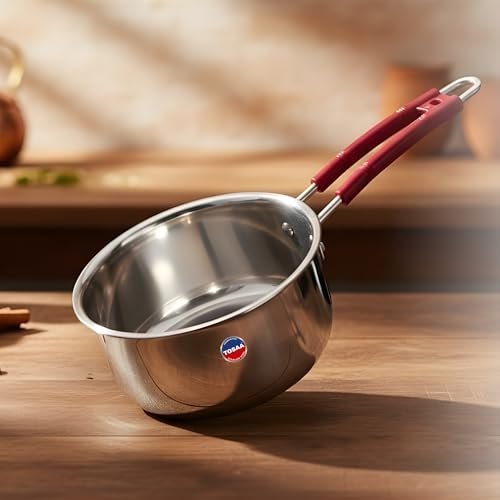 TOSAA TSSP18 Stainless Steel Sauce PAN 18 CM,Premium Stainless Steel for The Modern Kitchen,Safe for Cooking All Types of Foods (1500 ml)
