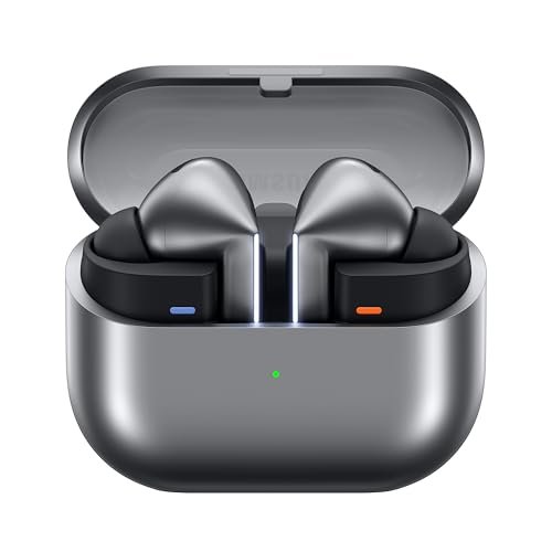 Samsung Galaxy Buds3 Pro Wireless Earbuds, Powered by Galaxy AI, IP57, Active Noise Cancellation, Adaptive Noise Control, 37hrs Battery, 360 Surround Sound, Pinch Controls, Galaxy Ecosystem, Silver