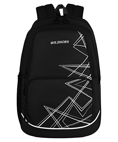 WildHorn Laptop Backpack for Men/Women I 34 L Capacity I Waterproof I Fits upto 15.6 inch Laptop (03BLACK)