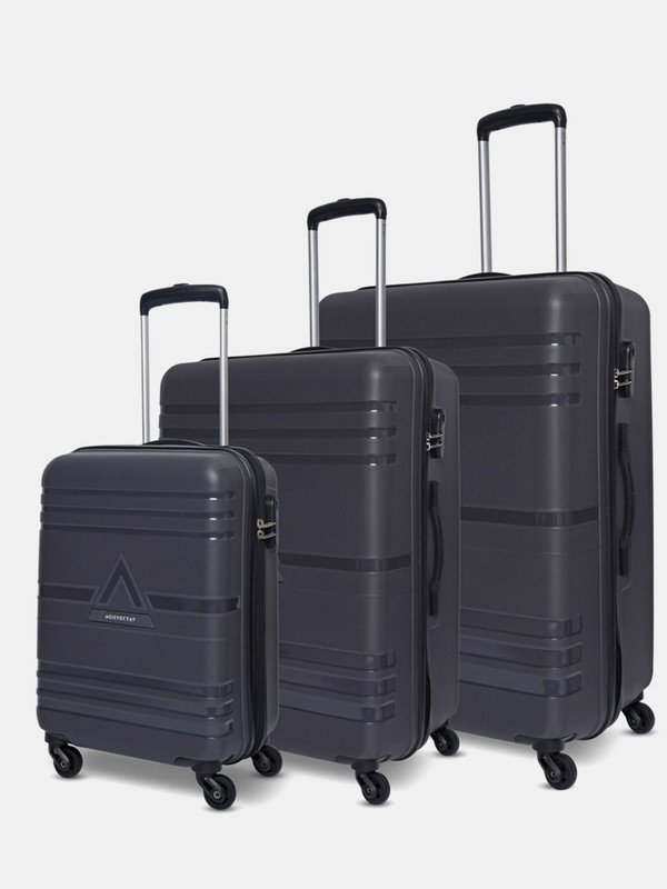 ARISTOCRAT Airstop 3 (Small 53cm | Medium 63cm | Large 73cm) – Trolley Bag Cabin & Check-in Set 4 Wheels – 29 Inch