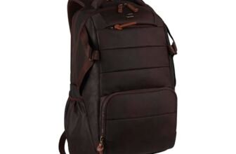 Gear Aspire 3 19″/35L Faux Leather Large Water Resistant 5 Compartment Laptop Backpack/Casual Backpack/Daypack/Travel Backpack/College Bag For Men/Women(Brown-Brown)