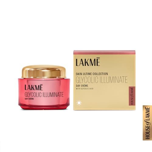 Lakme Glycolic Illuminate Day Cream 50 g| Skin Cell Regeneration Cream & Reveals Even Toned Skin with Glycolic Acid